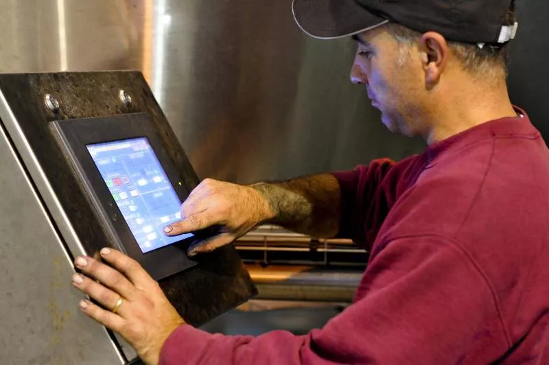Photos du processus de la transformation du raisin en vin, Bordeaux, Caves de Rauzan