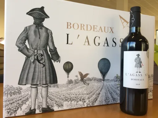 Offre exceptionnelle : 1 carton de 6 bouteilles de l'Agassant AOC Bordeaux rouge 2018 = 1 offert, Bordeaux, Caves de Rauzan